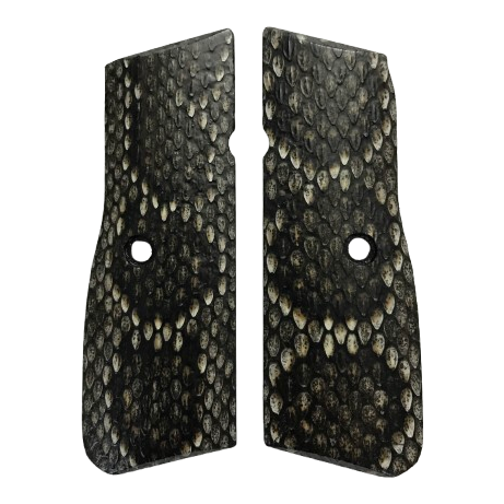 High Power (New FN) Grips - Genuine Rattle Snake Skin