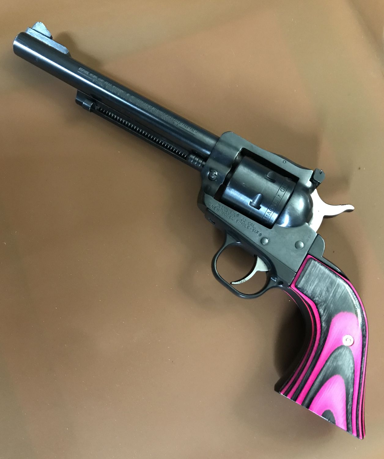 Ruger SA Revolver - XR3RED Frame - Laminate - Pink Lady