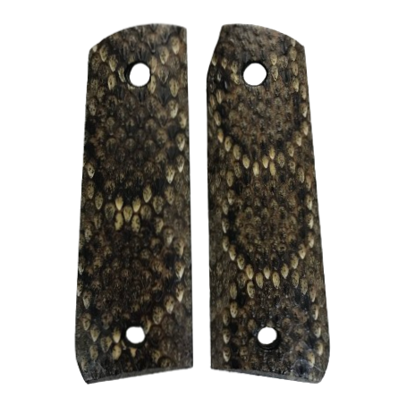 Ruger Mark III 22/45 grips - Genuine Rattle Snake Skin