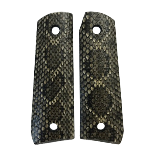 Ruger Mark III 22/45 grips - Genuine Rattle Snake Skin
