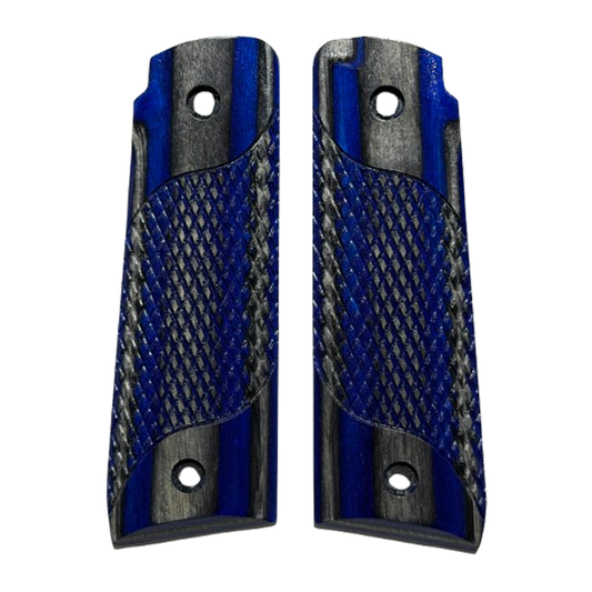 Ruger Mark IV 22/45 Thick grips - Signature Checkering - Laminate Blue Angel