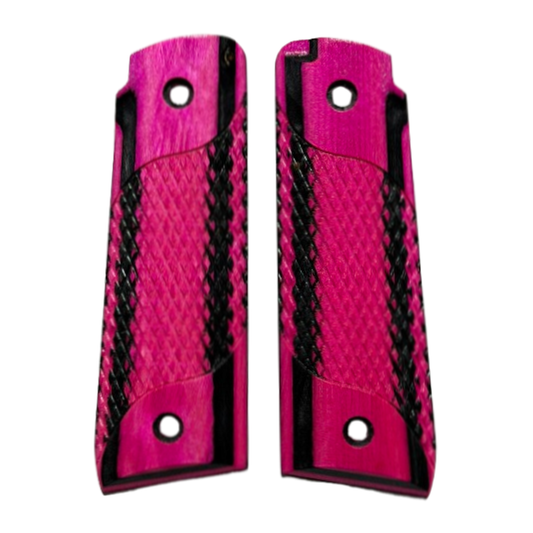 Ruger Mark IV 22/45 Thick grips - Signature Checkering - Laminate Pink Lady