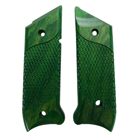 Ruger Mark IV Standard grips - Signature Checkering - Dymalux Emerald