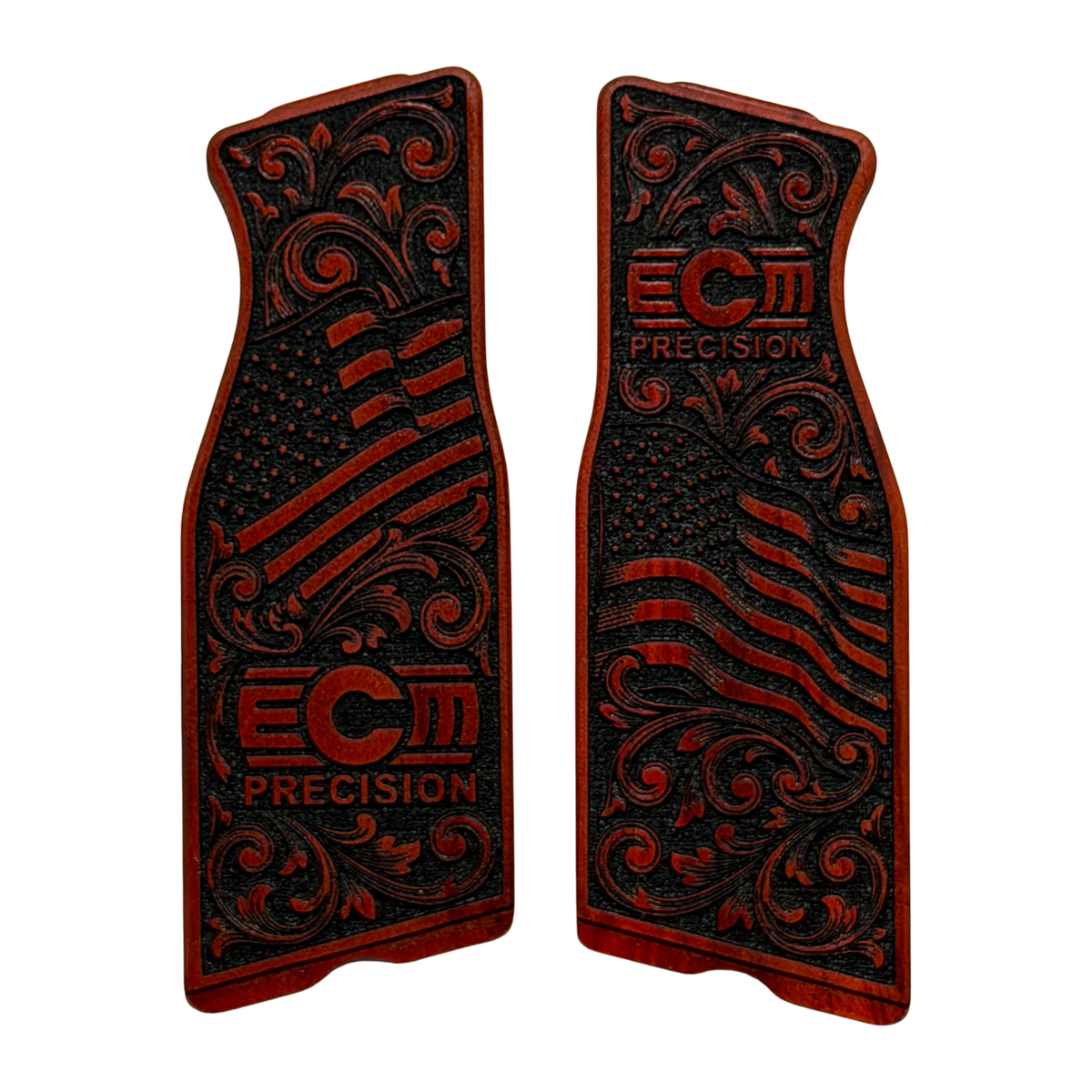 ECM R11 grip inserts - Flag and Logo Theme - Redheart