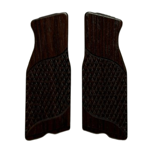 ECM R11 grip inserts - w/Signature Checkering - Amazon Rosewood