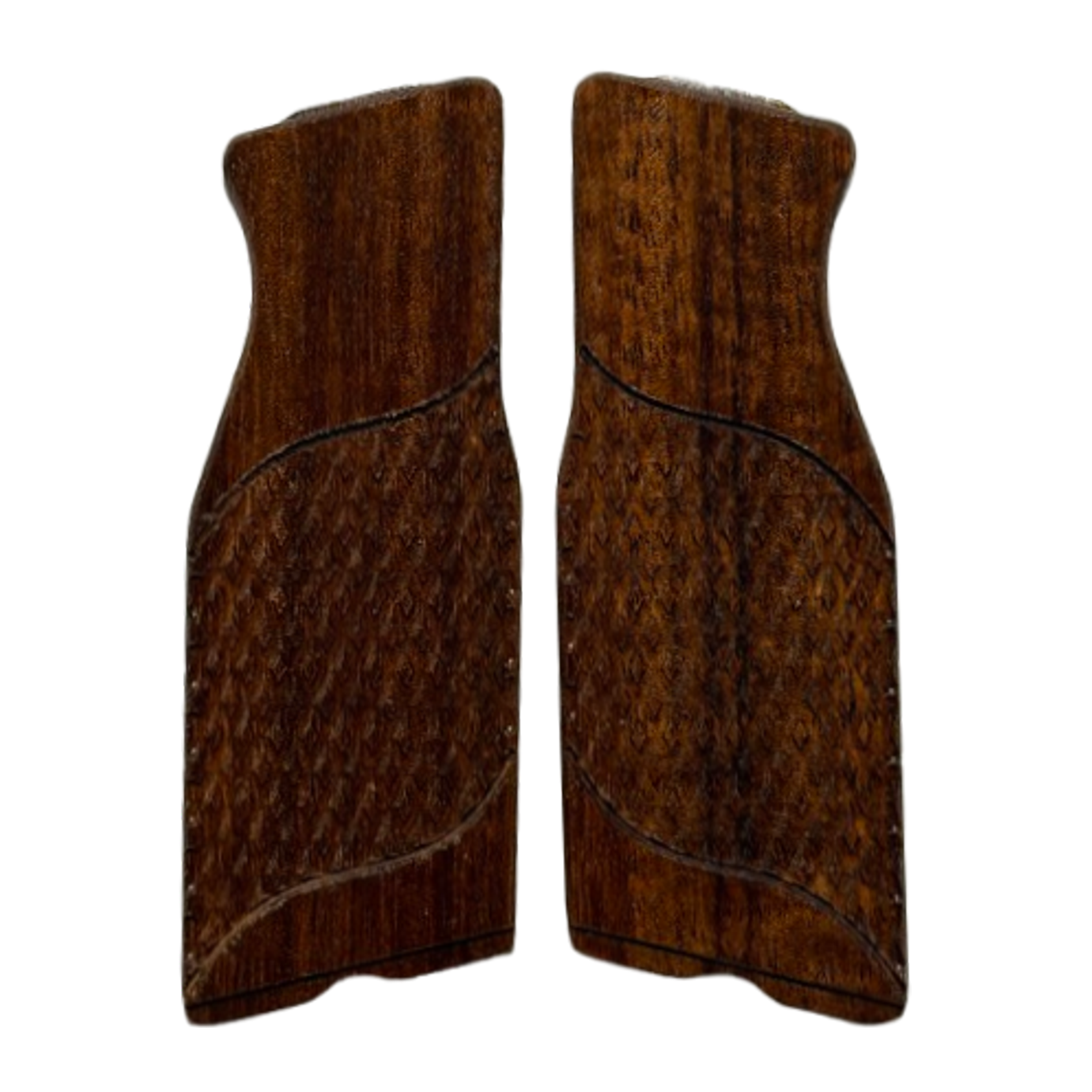 ECM R11 grip inserts - w/Signature Checkering - Granadillo