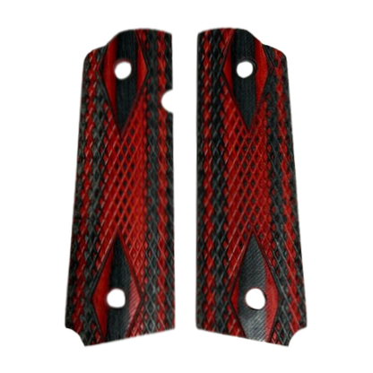 RIA - 1911 A1 Full size grips - w/Ambi Safety w/Magwell  w/Double Diamonds - DymaLux AppleJack