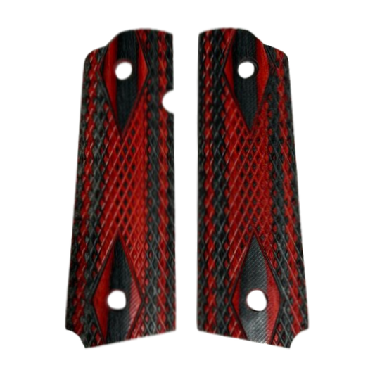 RIA - 1911 A1 Full size grips - w/Ambi Safety w/Magwell  w/Double Diamonds - DymaLux AppleJack