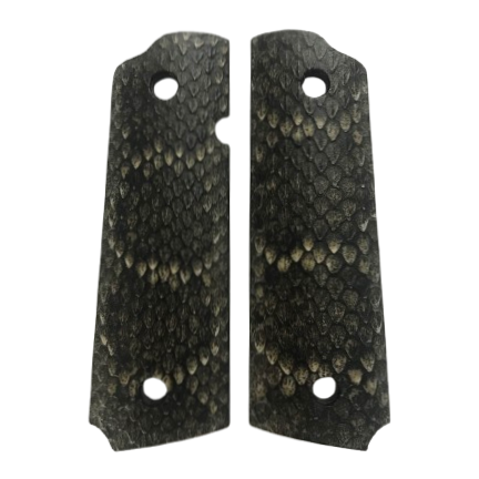 RIA - 1911 Full size grips - w/Ambi Safety w/Magwell - Genuine Rattle Snake Skin