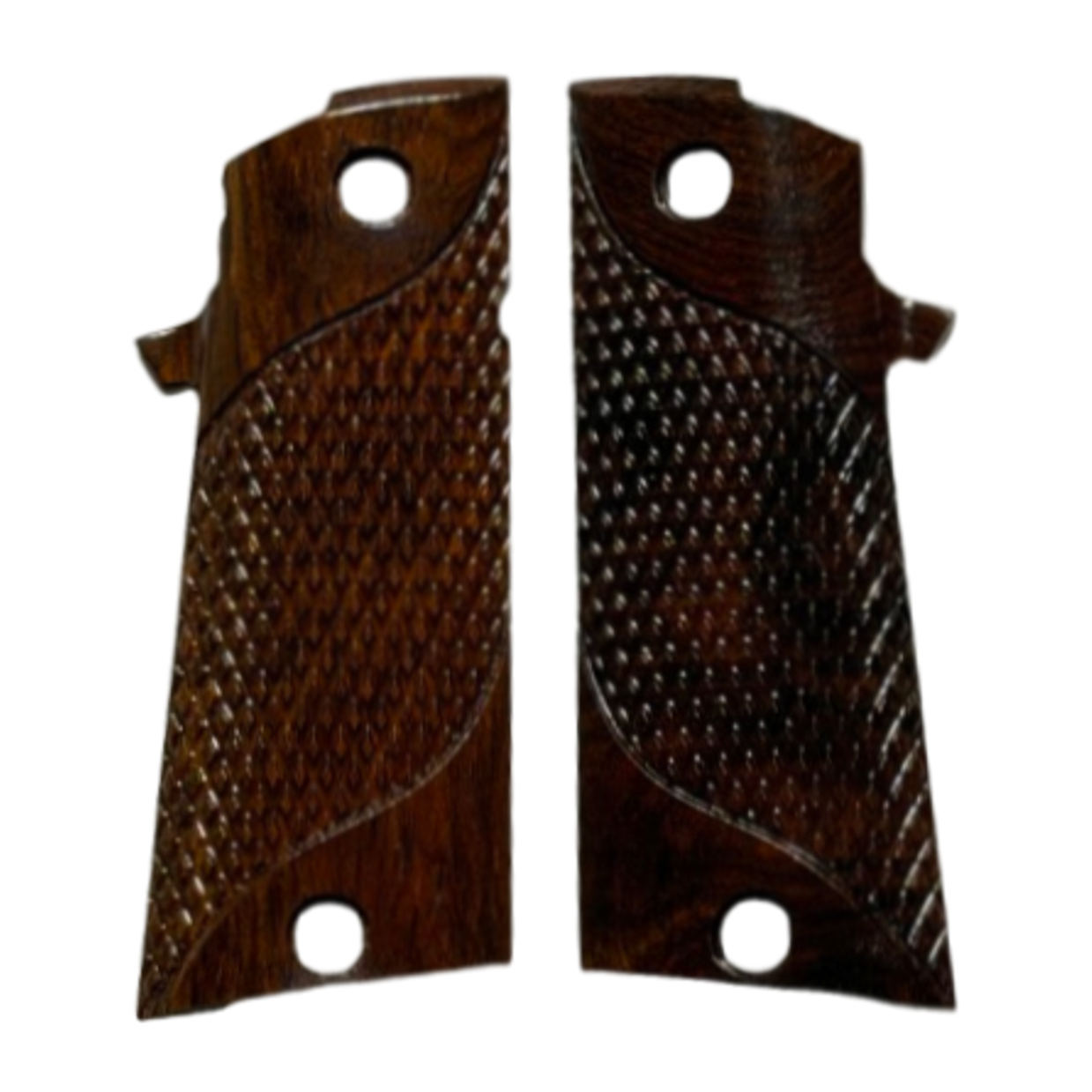 RIA - 1911 Double Stack FS HC Grips - w/MagWell, w/Signature Checkering - Cocobolo 1