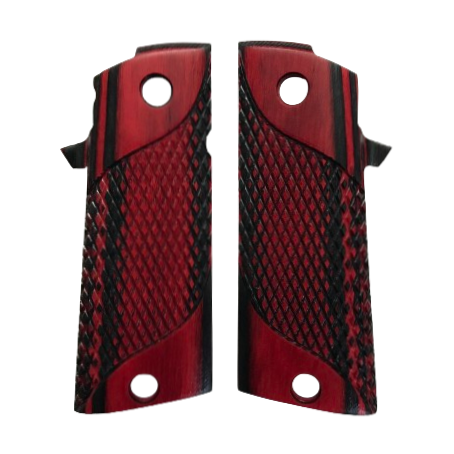 RIA - 1911 Double Stack FS HC Grips - w/MagWell, w/Signature Checkering - Veneer Laminate - AppleJack