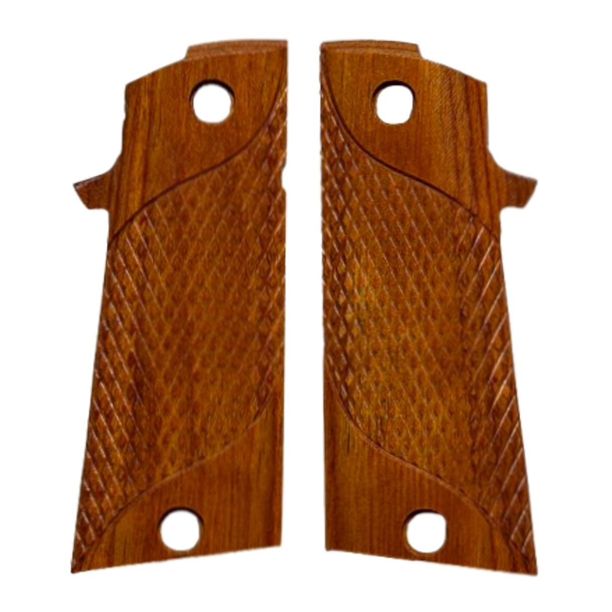 RIA - 1911 Double Stack FS HC Grips - w/MagWell, w/Signature Checkering - Dymalux Cocobolo color