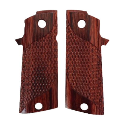 RIA - 1911 Double Stack FS HC Grips - w/MagWell, w/Signature Checkering - Dymalux Rosewood