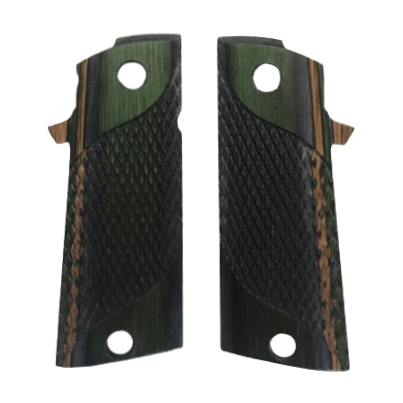 RIA - 1911 Double Stack FS HC Grips - w/MagWell, w/Signature Checkering - Veneer Laminate - Green Mnt Camo