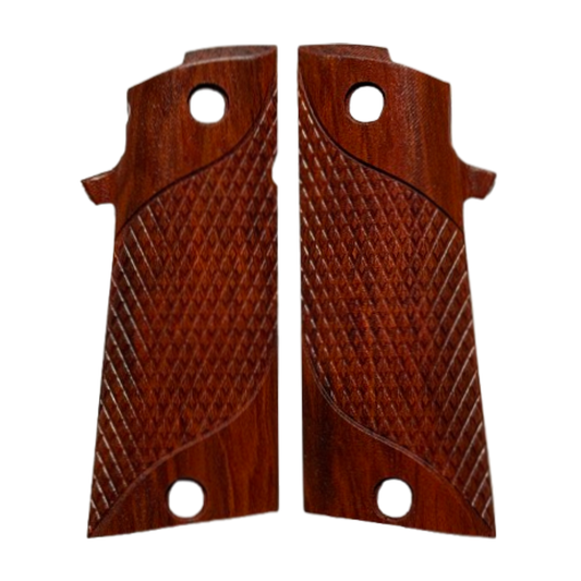 RIA - 1911 Double Stack FS HC Grips - w/MagWell, w/Signature Checkering - Redheart