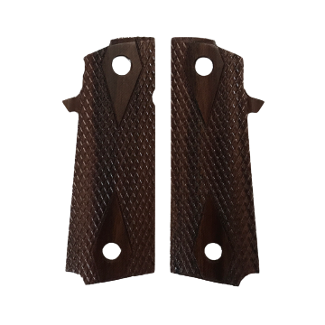 RIA - 1911 Double Stack FS HC Grips - w/NO MagWell, w/Double Diamond - Bolivian Rosewood