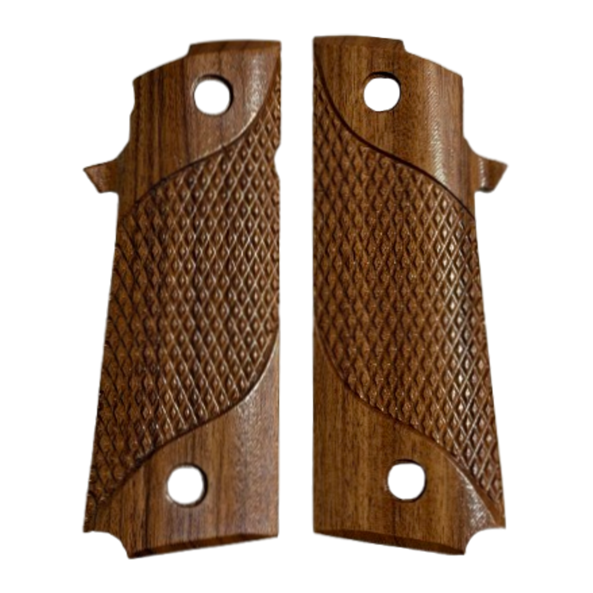 RIA - 1911 Double Stack FS HC Grips - w/NO MagWell, w/Signature Checkering - Bolivian Rosewood