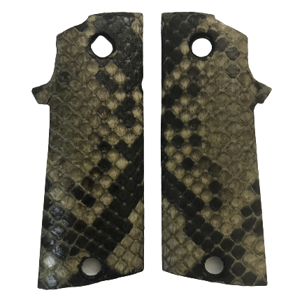 RIA - ROCK/TAC ULTRA FS HC Grips - Genuine Python Snake Skin (Olive Green in color)