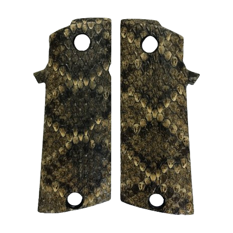 RIA - ROCK/TAC ULTRA FS HC Grips - Genuine Rattle Snake Skin (Brown in ...