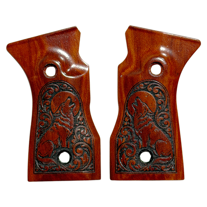 ShaloTek P365 - F10 Grips - Wolf Design - Redheart