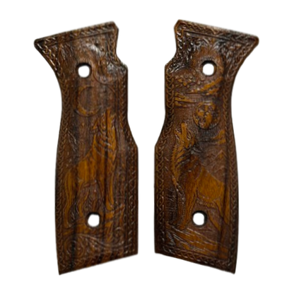 ShaloTek P365 - F17 Grips - Wolf Design - Bolivian Rosewood