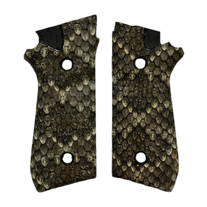 Taurus PT92 Grips - Genuine Rattle Snake Skin