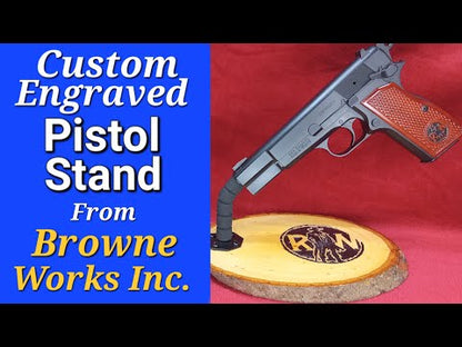 Pistol Stand - Custom Engraved